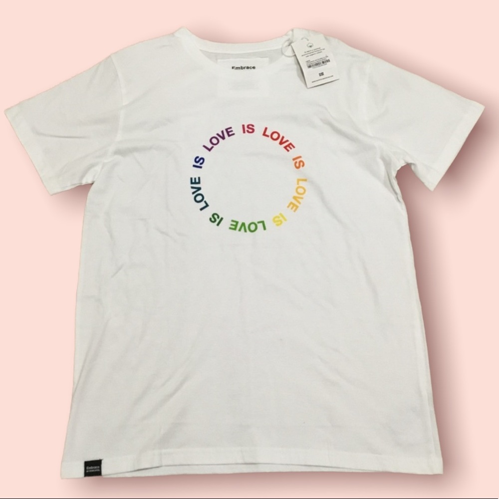 Dedicated Mens White Tee (Stockholm Love Circle)